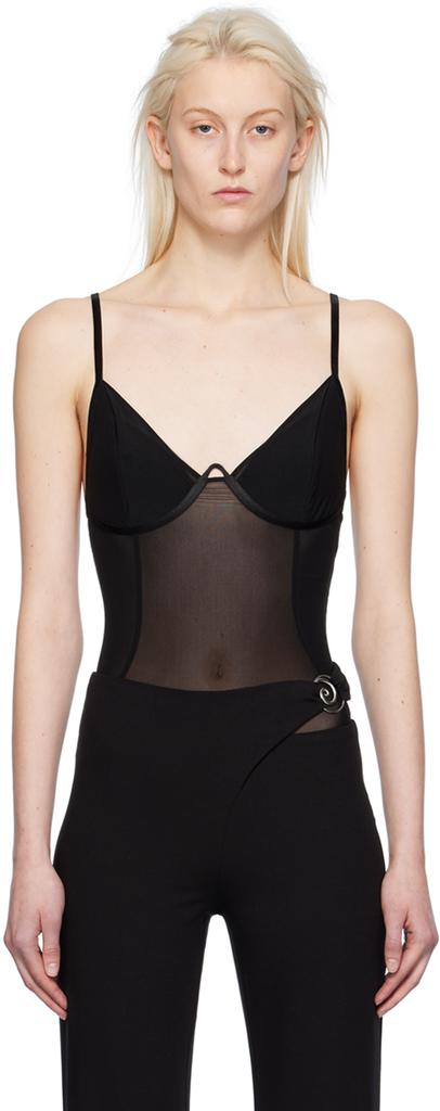 CAMILLA AND MARC Black Leander Bodysuit