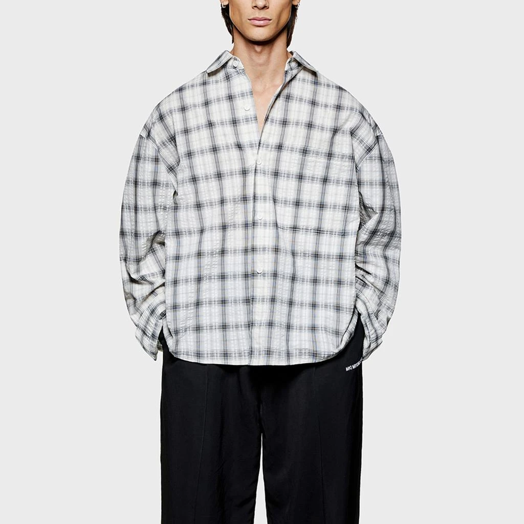 MKI Miyuki Zoku MIYUKI ZOKU Box Cotton-Seersucker Dress Shirt 3