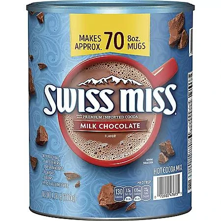 Swiss Miss Swiss Miss Milk Chocolate Hot Cocoa Mix Canister, 76.5 oz. 1