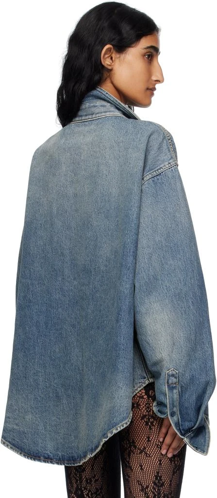 Balenciaga Blue Faded Denim Shirt 3