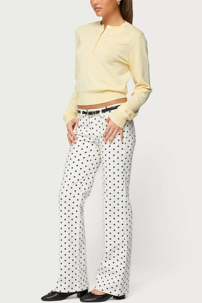 Edikted Edikted Yolana Henley Light Knit Sweater 2