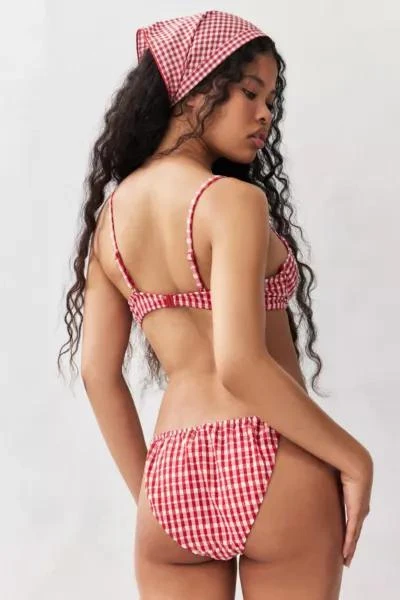 Out From Under Out From Under Red Gingham Bikini Bottom 3