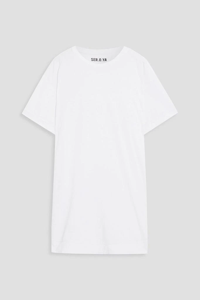 SER.O.YA Jonas embroidered jersey mini dress 1