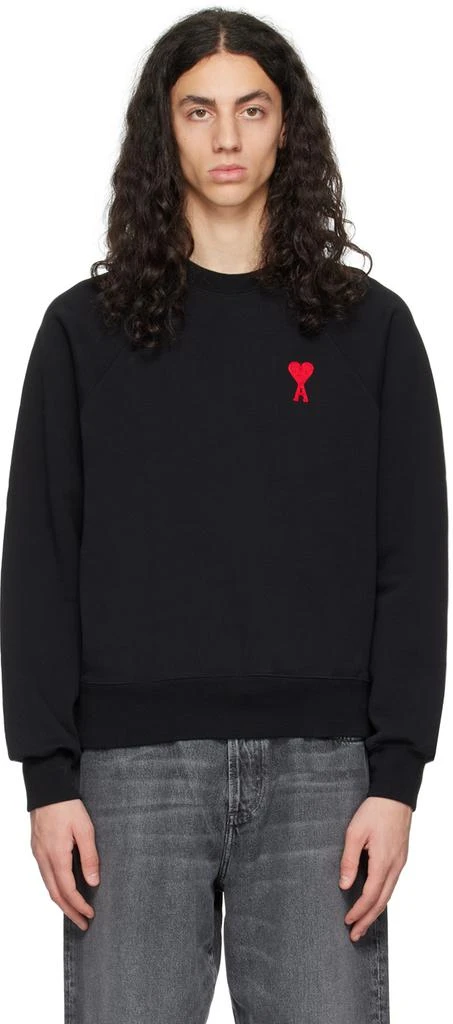 AMI Black Ami de Cœur Sweatshirt 1