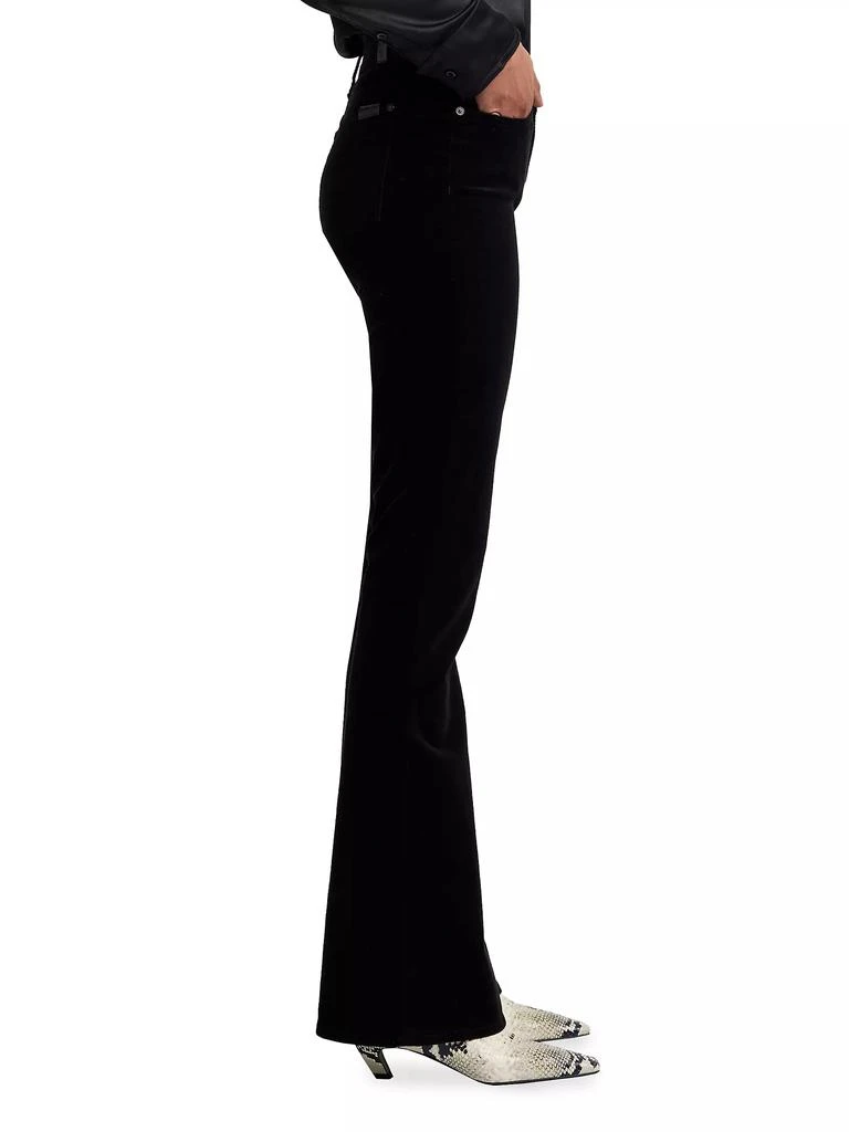7 For All Mankind Ali Velvet Low-Rise Flared Jeans 4