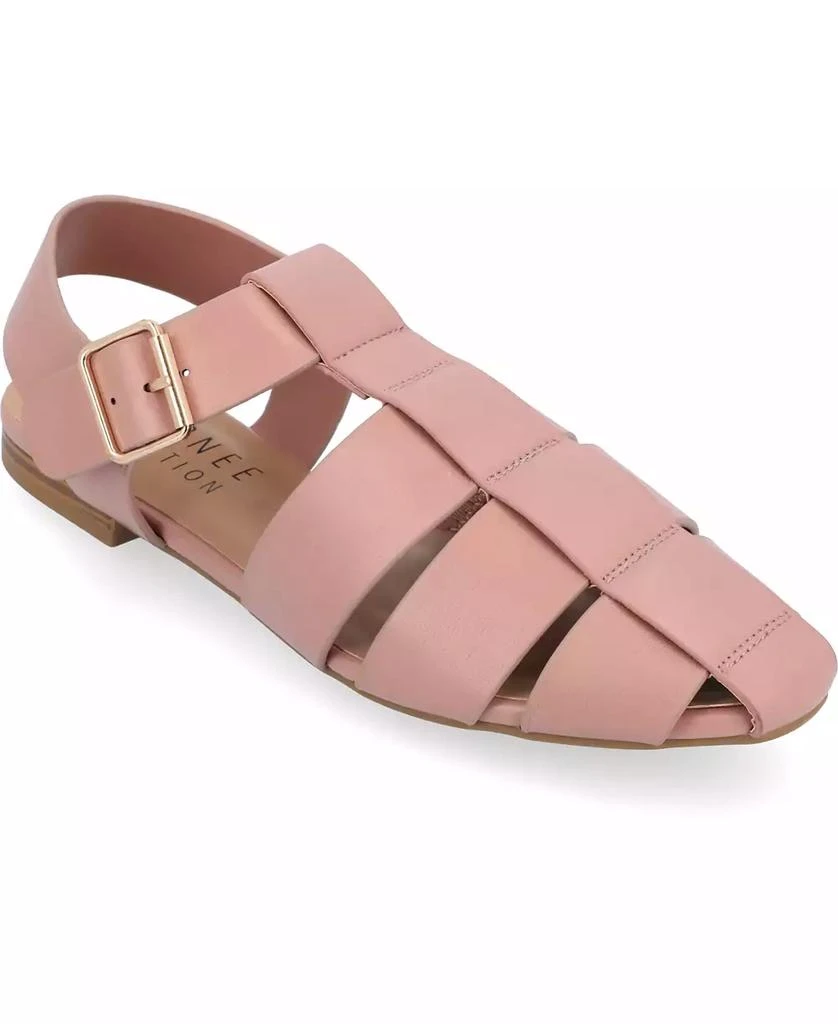 Journee Collection Women's Cailinna Caged Flats 7