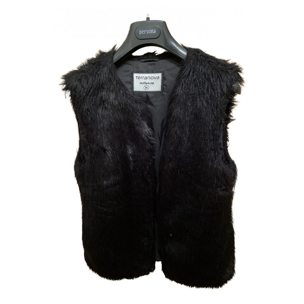 Terranova Terranova Faux fur cardi coat