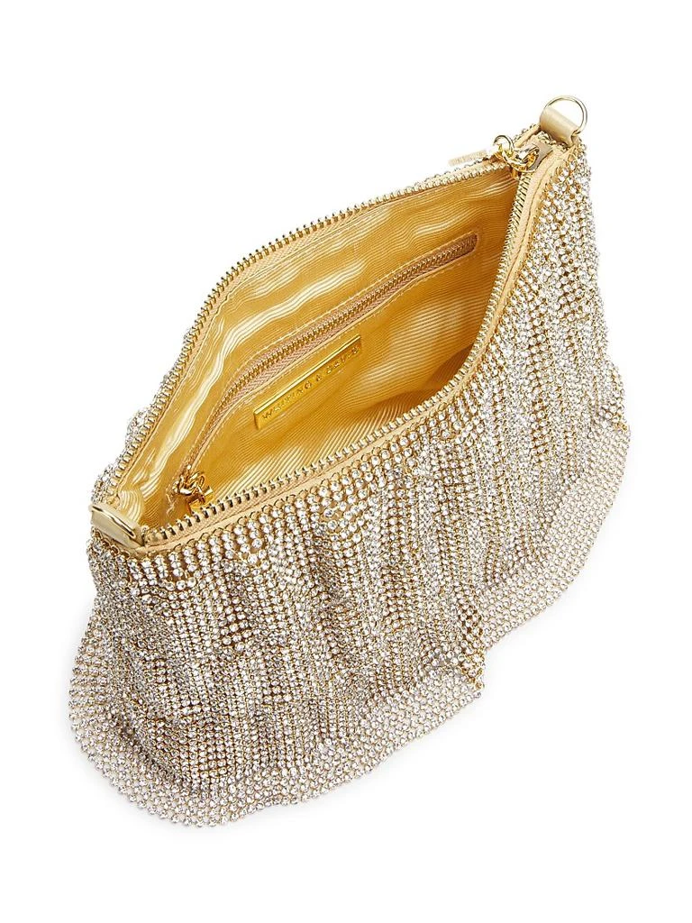 Whiting 
Davis Chloe Brass Mesh Crossbody Bag 3