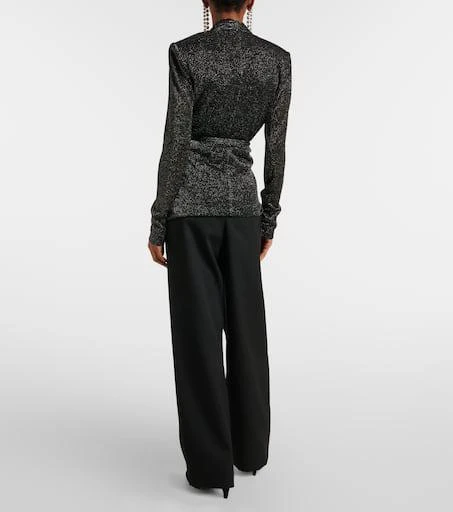 Isabel Marant Cinay lamé wrap top 3