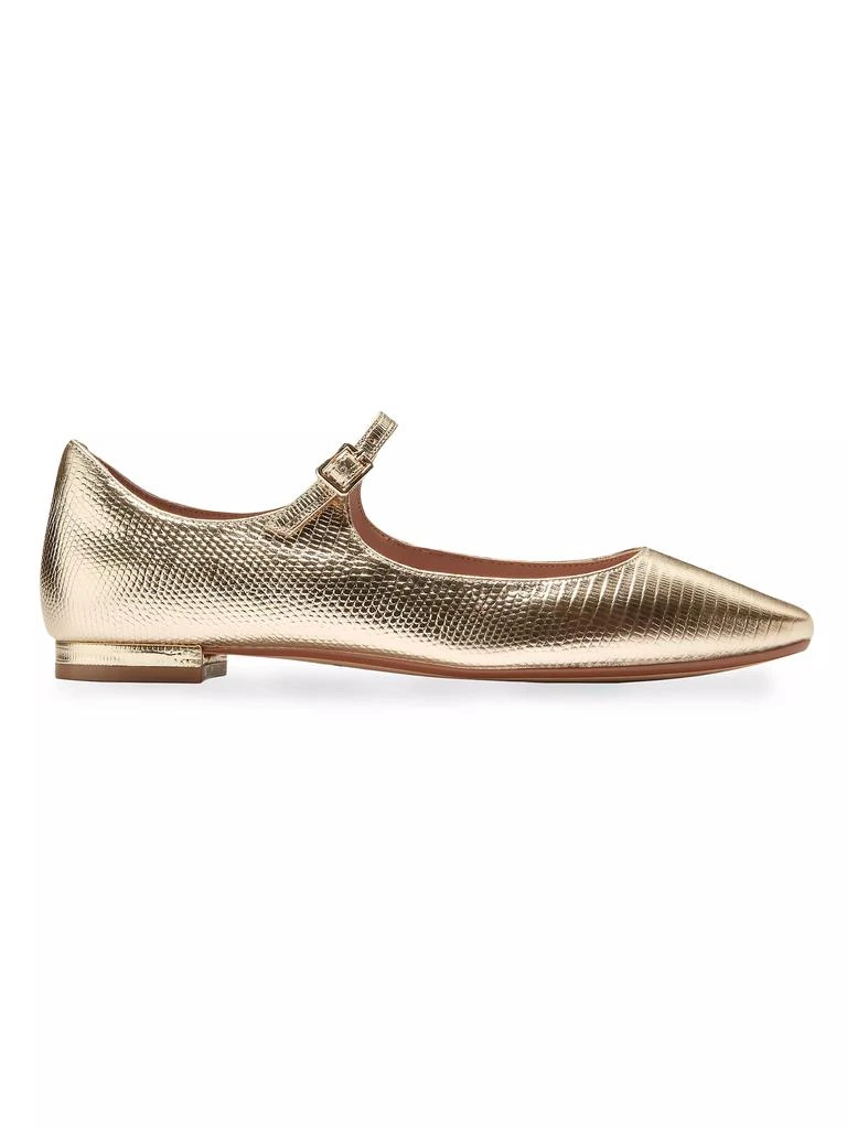 Cole Haan Bridge Metallic Leather Mary Jane Ballet Flats 1