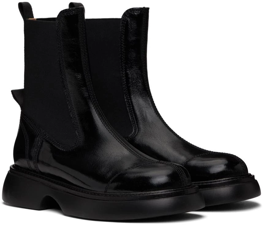 Ganni Black Everyday Mid Chelsea Boots 4