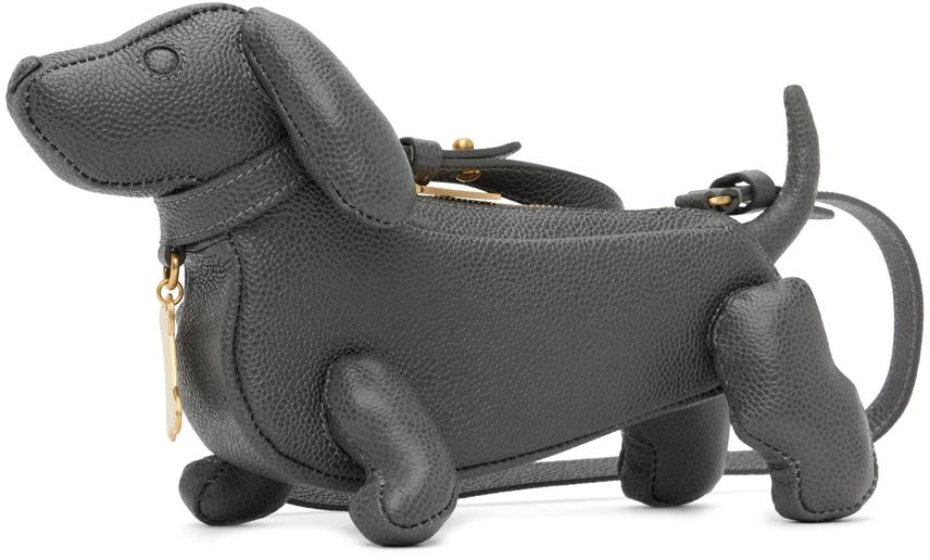 Thom Browne Gray Mini Hector Bag 3