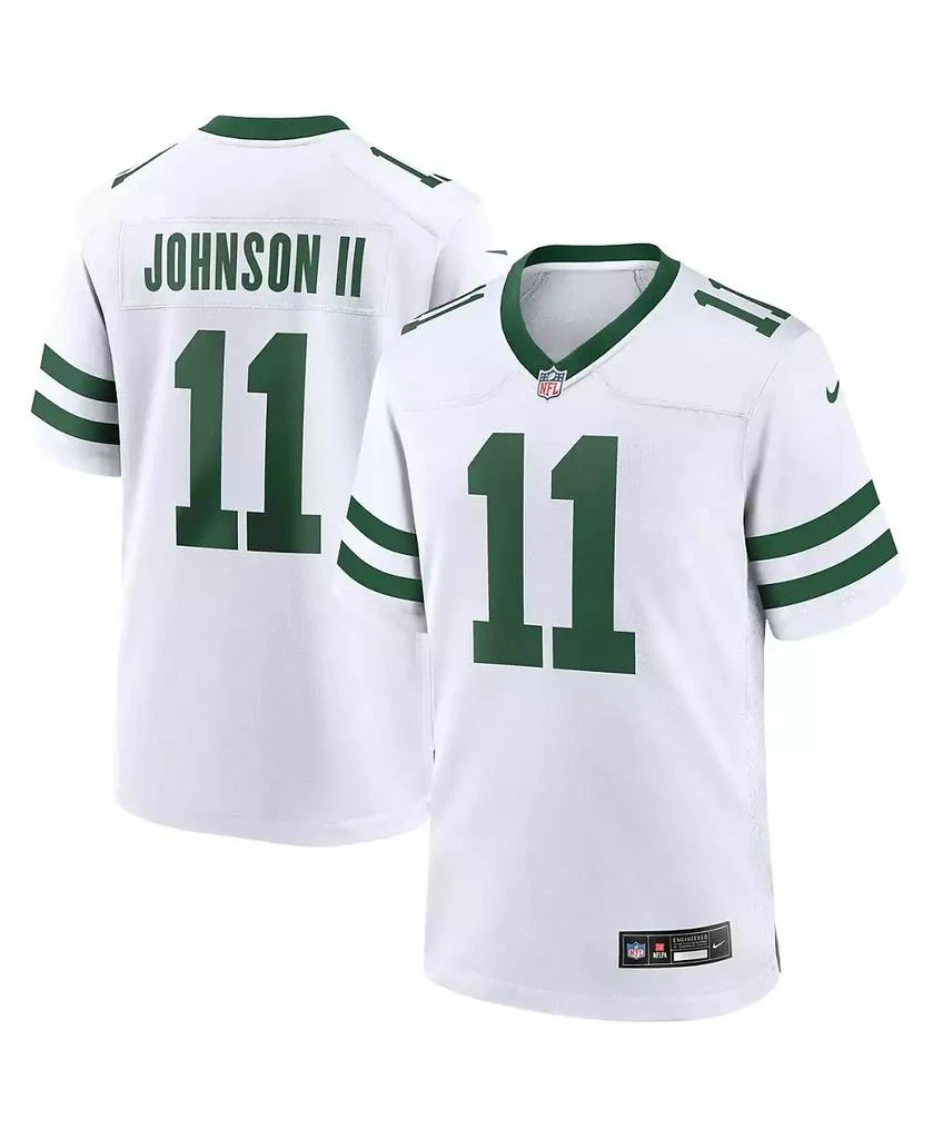 NIKE Men's Jermaine Johnson II Legacy White New York Jets Game Jersey 1