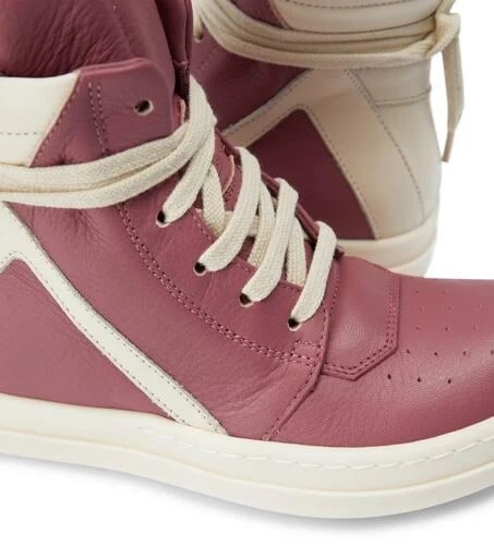 Rick Owens Geobasket leather sneakers 4