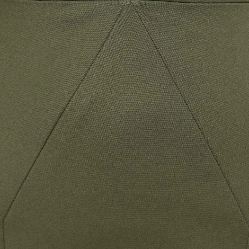 CUSHNIE Cushnie Et Ochs Safari Green Stretch Cotton Keyhole Detail Mini Dress XS 3