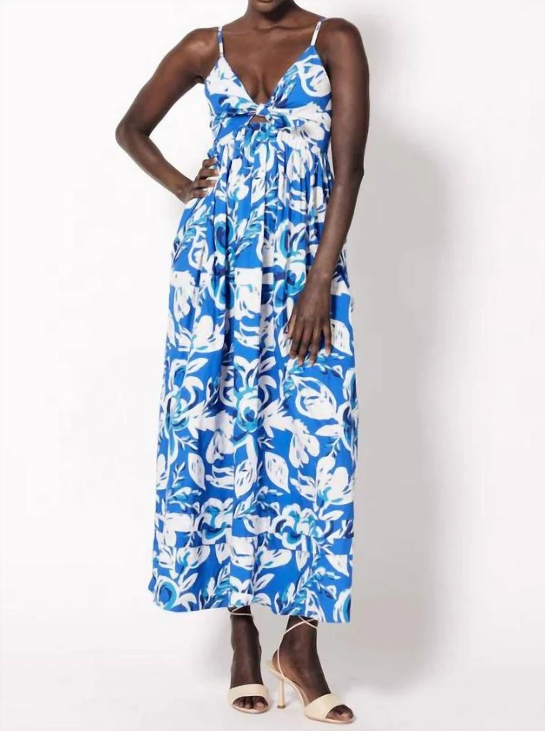 Cleobella Annie Ankle Dress In Azure 1