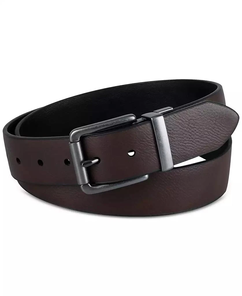 Levi's Men's Logo Buckle Stretch Reversible Leather Belt 4