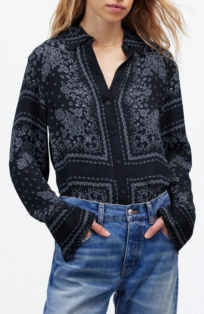 Madewell Bandana Print Relaxed Button-Up Shirt