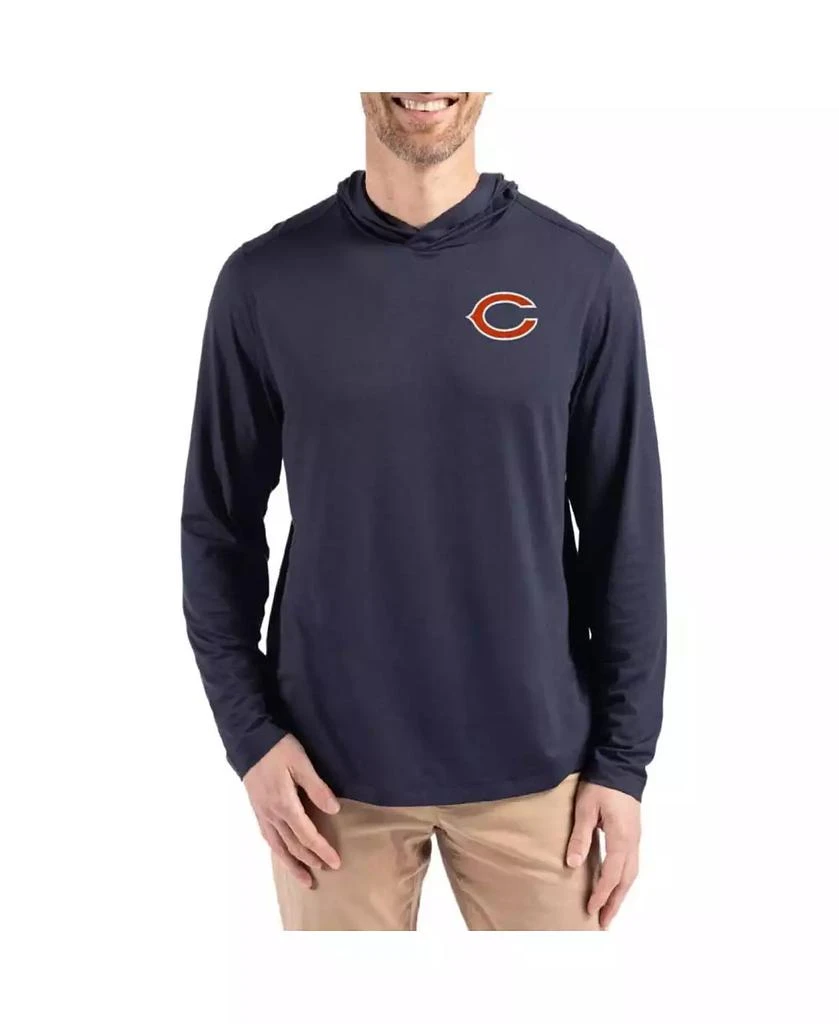 Cutter 
Buck Men
s Navy Chicago Bears Coastline Epic Comfort Long Sleeve Hoodie T-Shirt