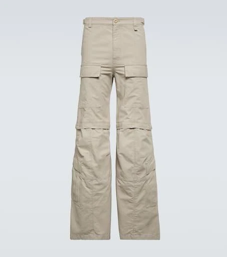 Balenciaga Hybrid flared cotton cargo pants 1