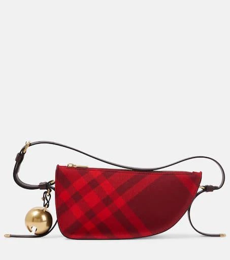 Burberry Shield Mini Burberry Check shoulder bag 1