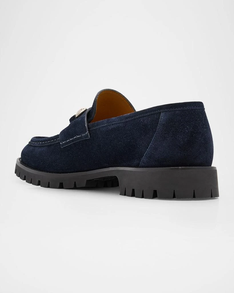 Gucci Men's Sylke Suede Horsebit Loafers 2