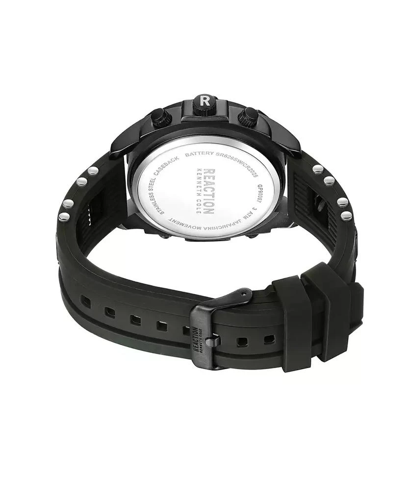 Kenneth Cole Men's Ana-digi Green Silicon Strap Watch, 43.5mm 3