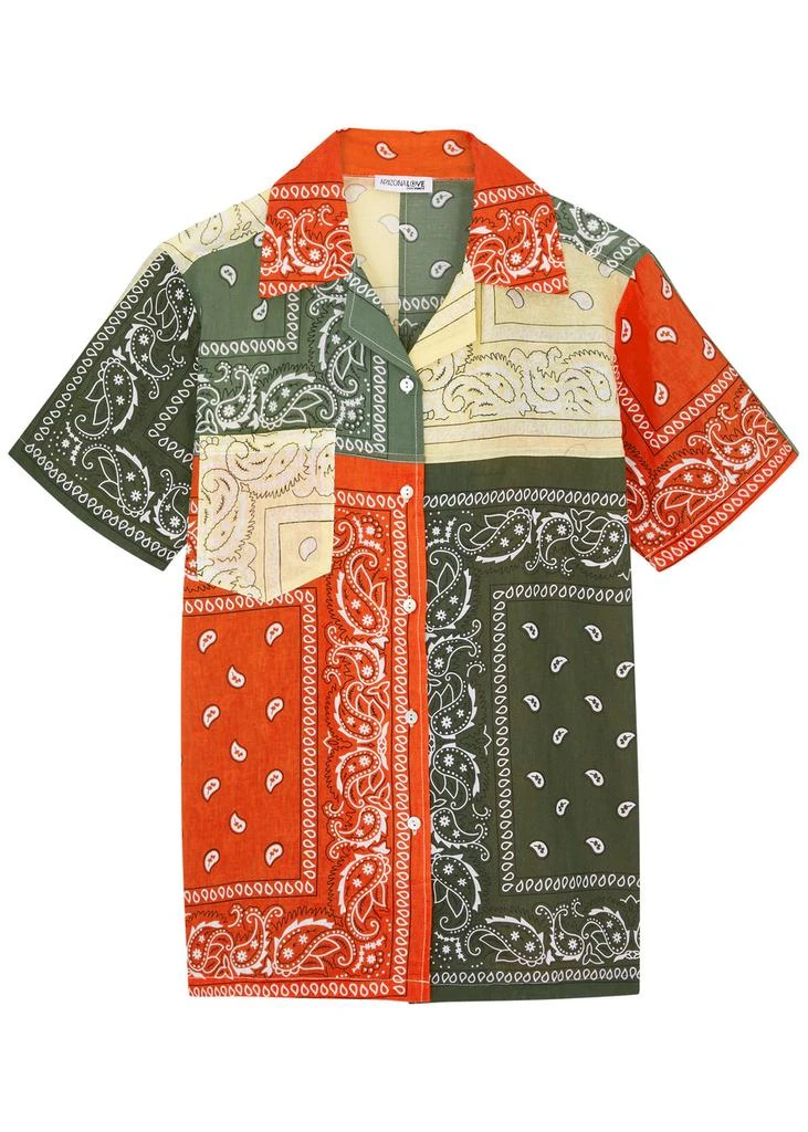 Arizona Love Bandana-print cotton shirt 1