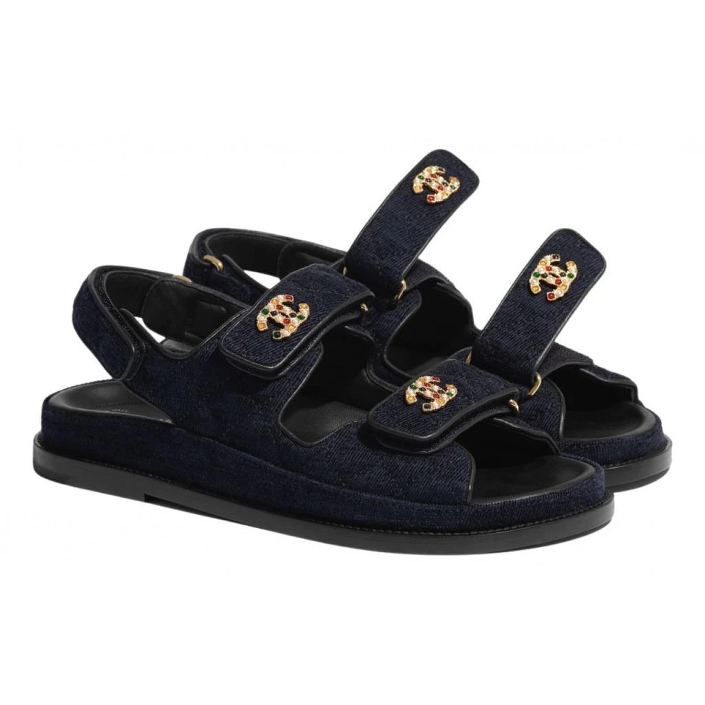 Chanel Chanel Dad Sandals velvet sandal 1