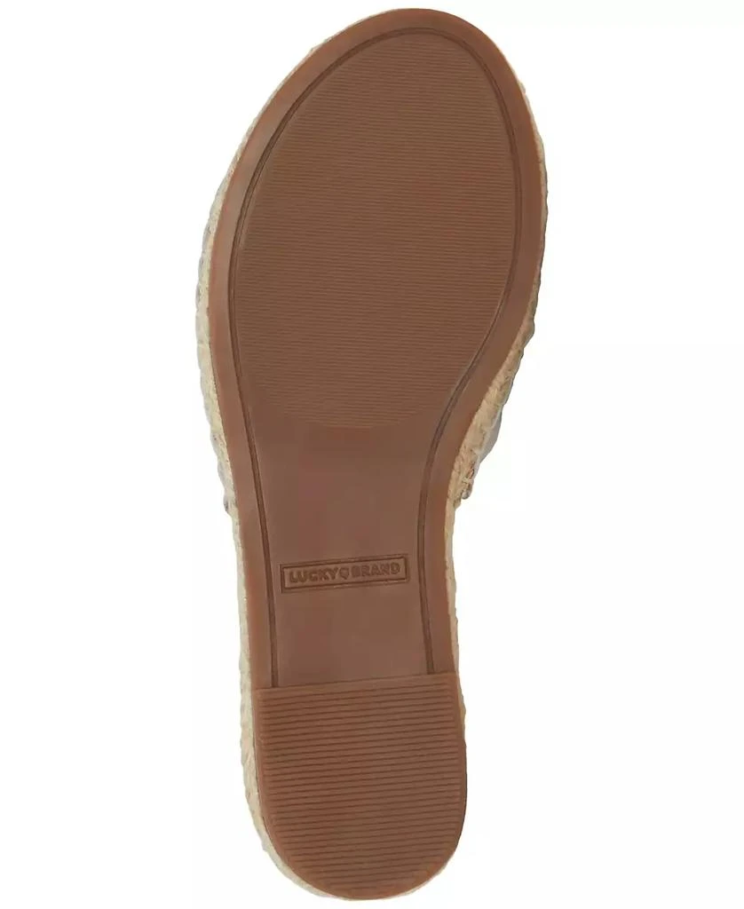 Lucky Brand Women's Biricha Flower Flat Sandals 5