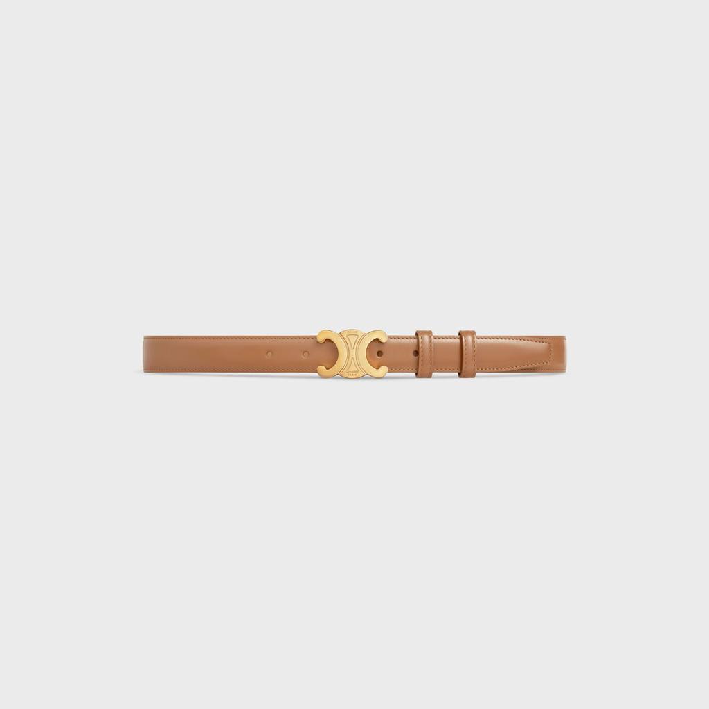 Celine TRIOMPHE MEDIUM TAURILLON LEATHER BELT