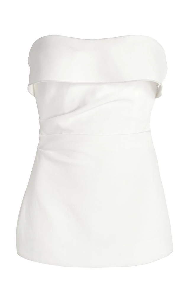 Proenza Schouler Proenza Schouler - Felicity Crepe Strapless Top - White - US 6 - Moda Operandi 1