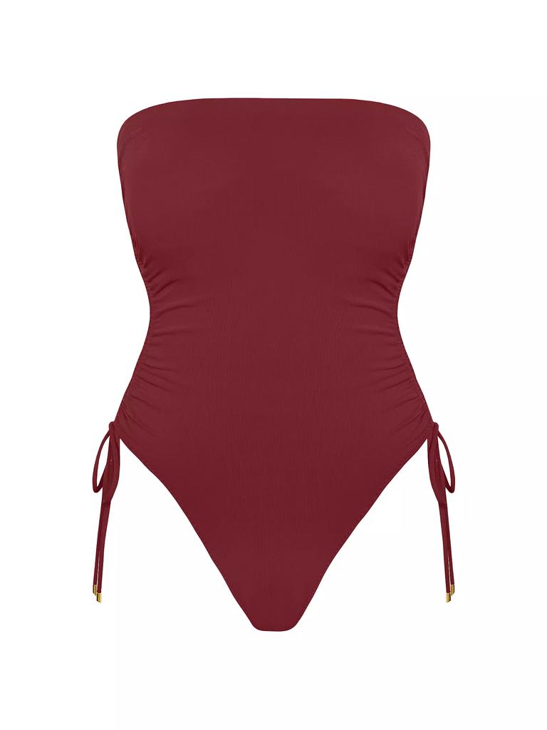 Robin Piccone Aubrey Strapless One-Piece Swimsuit