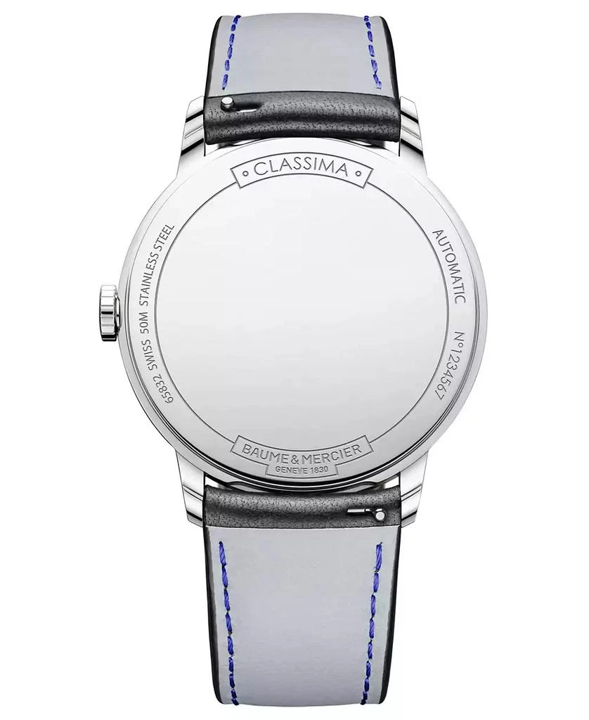 Baume & Mercier Men's Swiss Automatic Classima Black Leather Strap Watch 42mm 2