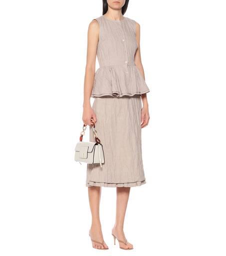 Brock Collection Quarzo linen-blend midi skirt