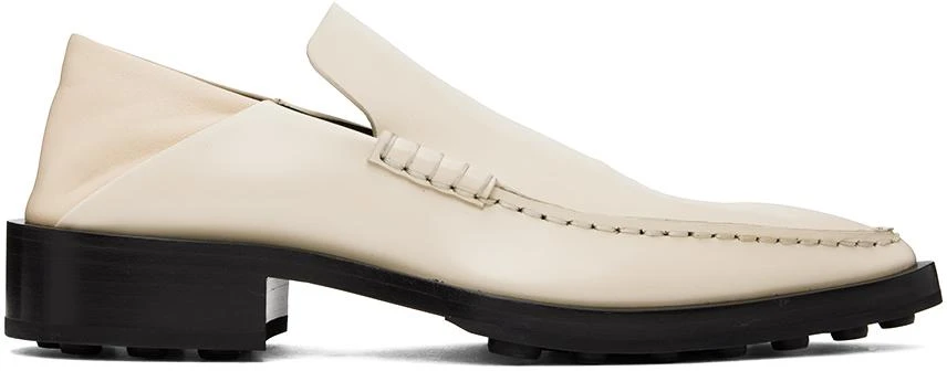 Jil Sander Off-White Pointed Toe Loafers 1