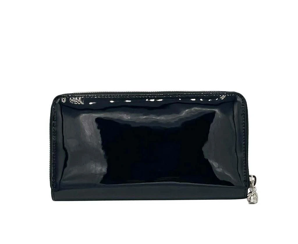 Alexander McQueen Alexander McQueen Women
s Patent Leather Zip Around Wallet