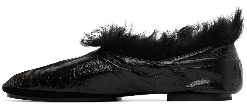 Jil Sander Black Deerskin Slippers 3