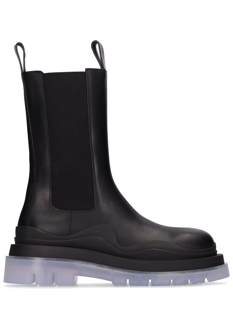 BOTTEGA VENETA 55mm Tire Leather Beatle Boots