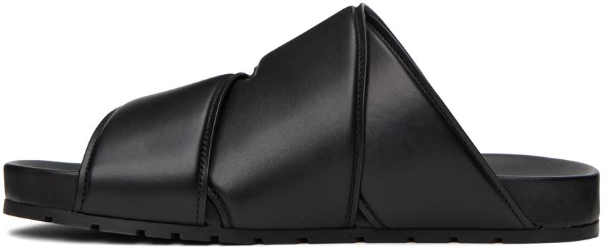 Bottega Veneta Black Bridge Mule Sandals - Shoes - BeyondStyle