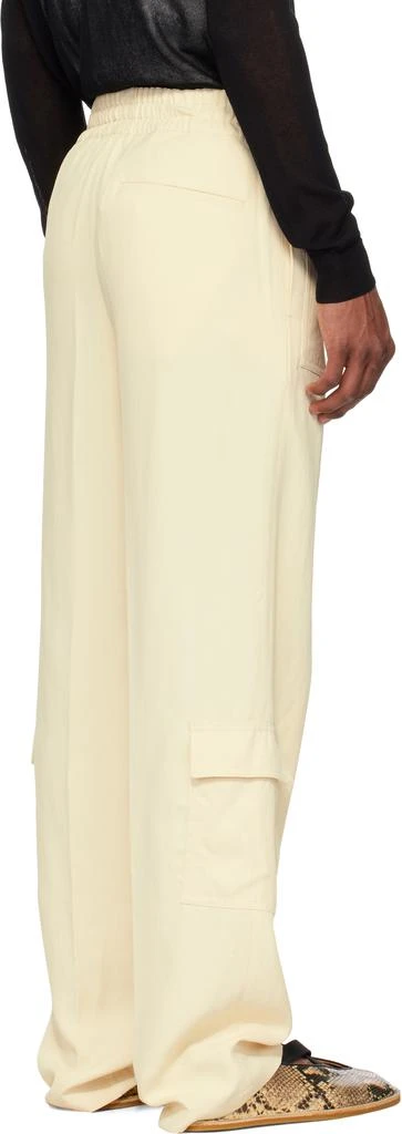 Dries Van Noten Off-White Twill Cargo Pants 3