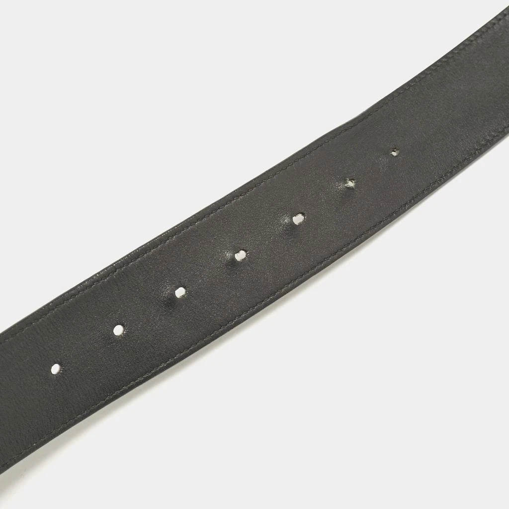 Gucci Gucci Black Leather GG Marmont Buckle Belt 80CM 4