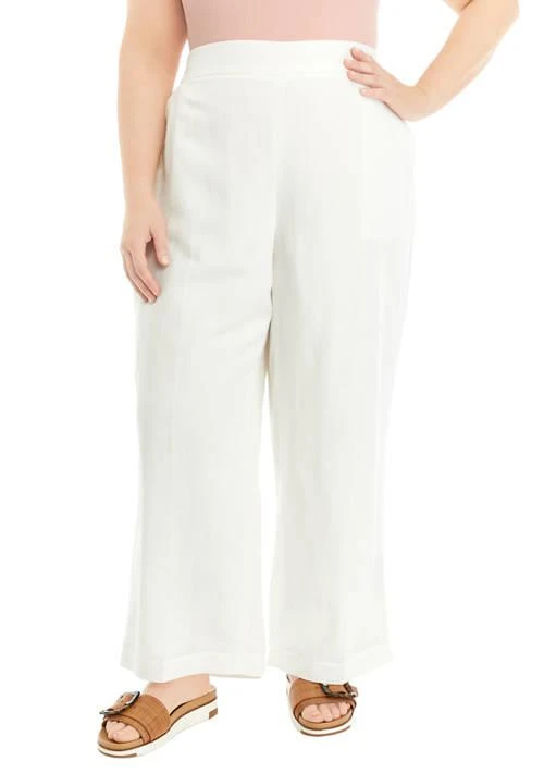 Tahari Tahari Plus Size Wide Leg Pull On Pants 1