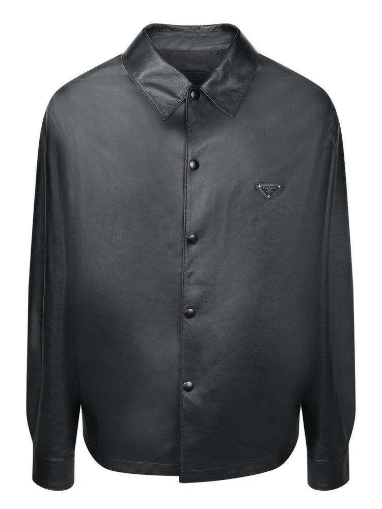 Prada Prada Triangle-Logo Button-Up Shirt