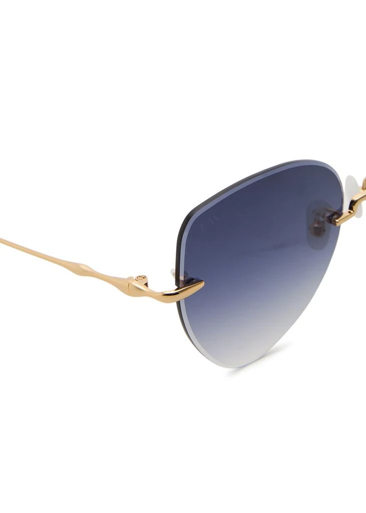 FOR ART'S SAKE Fifi 18kt gold-plated cat-eye sunglasses 3