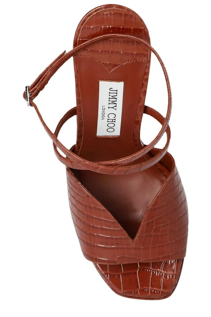 Jimmy Choo Jimmy Choo Karli Embossed Platform Sandals 4