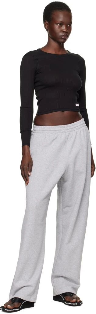 Alexander Wang Black Long Sleeve T-shirt 4