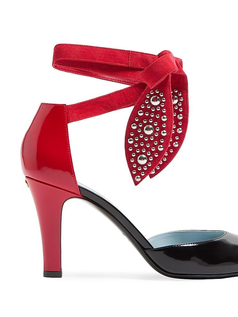 Valentino Foliefoliage Pumps in Abrasive Calfskin 85MM 5