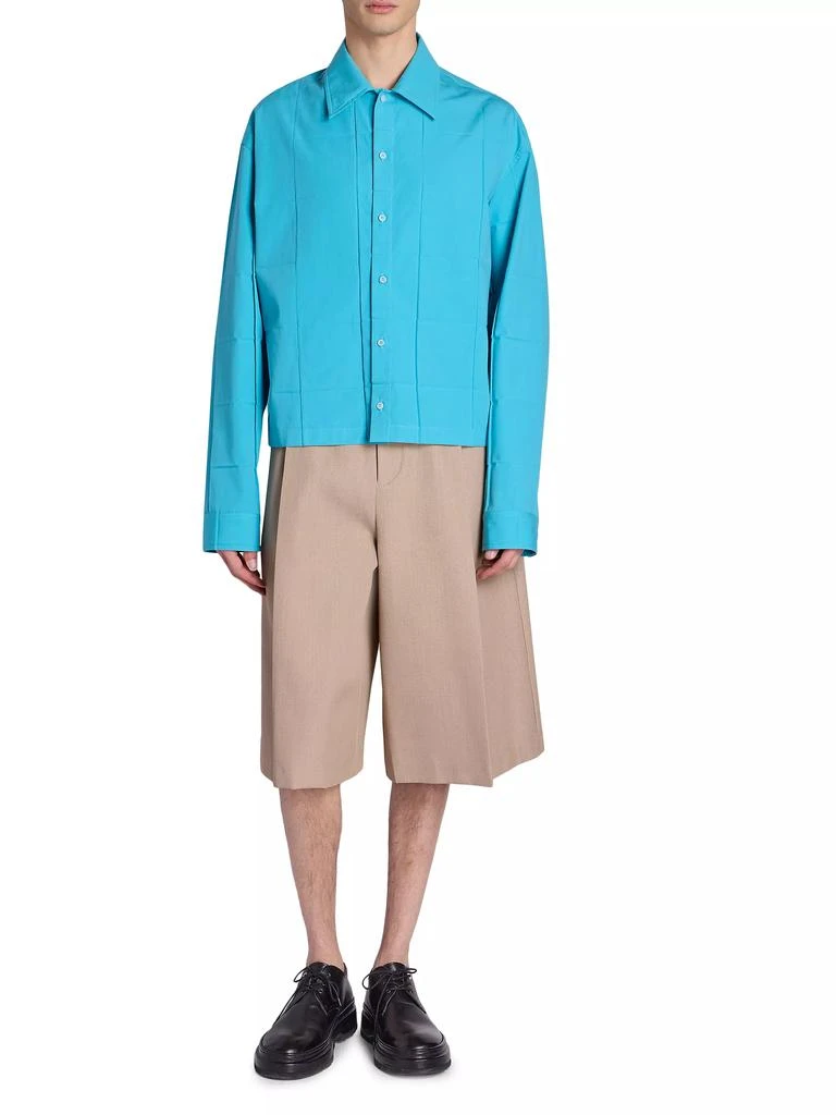 Jacquemus Cotton-Blend Button-Front Shirt 2