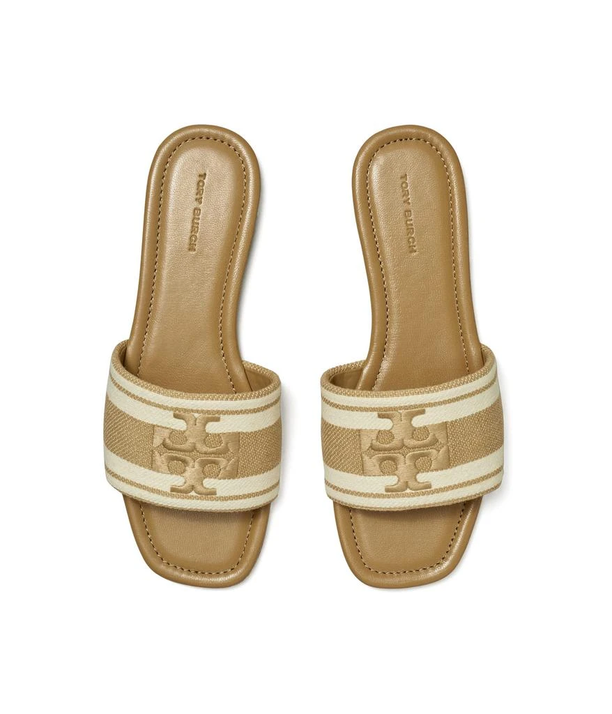 Tory Burch Double T Jacquard Slide 2